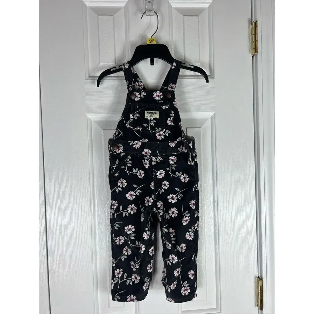 Oshkosh Girls Cord Overalls Size 18m